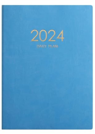 CENMEN 2024 Blaues Planungsbuch, Kalender, Tagebuch, verdickt, Wochennotizbuch, Schulbedarf, Bürobedarf