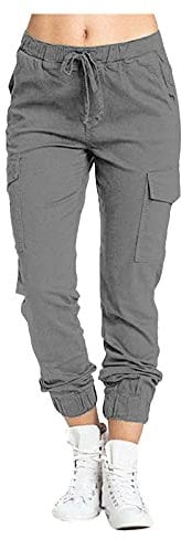 Weiße Hose Damen Medizin Stretch 48 Damen Multi Pocket Cargo Freizeithose Elastische Taille Korsett Seilhose Lack Kleidung Damen Hose