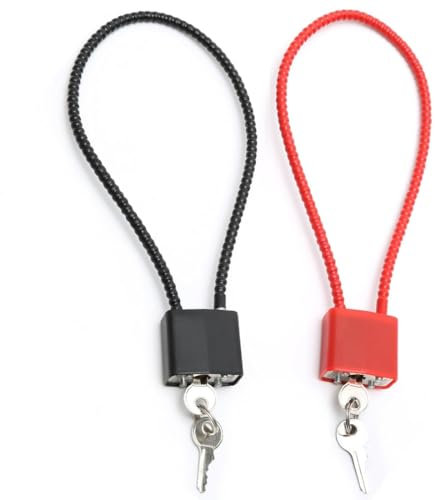 2 Piezas Candado Cable Acero con Llave, Candado con Cable Largo Resistente, Candado de Cable Pequeño para Maleta Puerta Bicicleta Taquilla, Candados de Cable de Alambre Deformables Ajustables