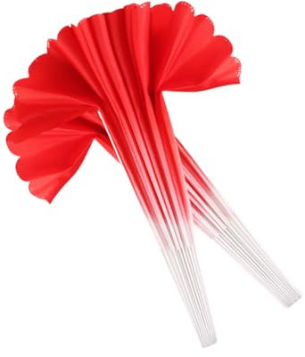 HDKEAN Lot de 2 éventails de danse pliables en tissu filé et éventails chinois Taichi Kungfu Couleur progressive