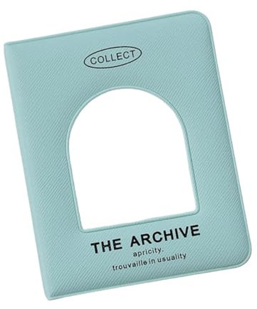 SPRMUD Mini Karten Binder Sammlung 1-Pocket, 40 Taschen Kartenhalter mit 20 Hüllen, Sammelkartensammler, Album Karten Ordner für Mädchen und Jungen (1, Blau)