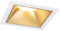 Paulmann 93132 LED Einbauleuchte 3-Step-Dim Cole IP44 eckig 88x88mm Coin 6W 470lm 230V 2700K Weiß, Gold matt