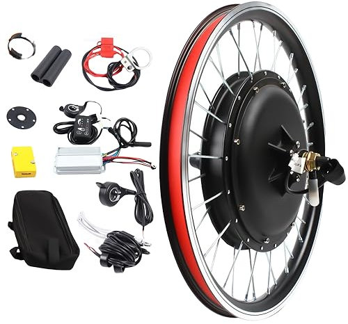 JINPRDAMZ E-Bike Hub - Kit de conversión para bicicleta eléctrica con pantalla LCD de 20 pulgadas, 48 V, 1000 W, kit de conversión para bicicleta eléctrica, hasta 50 km/h