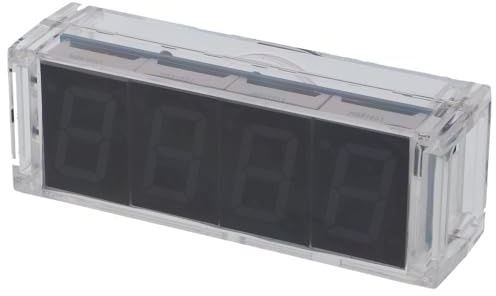 Funduino Lötübung Bausatz Digitaluhr – DIY Elektronik Kit für Anfänger und Hobbybastler, Lernprojekt mit LED-Anzeige, Komplettset inkl. Anleitung für Tischuhr und Wecker