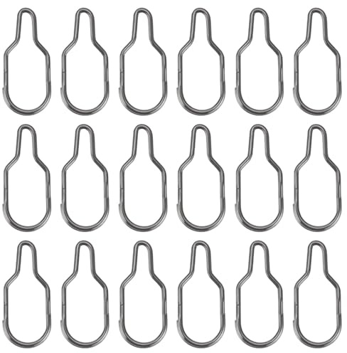 LT Easiyl Angling Bait Clips, 50Pcs, Black, 17.2x7.5mm | Easy Clip Links, Quick-Change Chain Clip, Fishing Feeder Clip, For PVA Bag Carp Fishing
