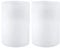 Skelang 2 Stück Glas Lampenschirm Weiß Opal Matt, 42 mm Ersatz Lampenschirm, Lampenglas Glas für Hängeleuchte, Wandleuchte, Lampe