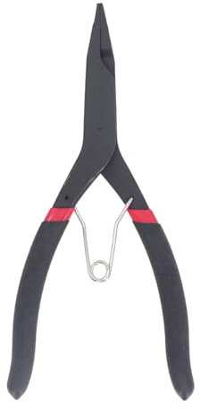 Sprengringzange, Flache Sprengringzange mit Federbelastetem Design, 90° Abgewinkelte Spitze, für Kfz-Reparaturen, Motorräder, Fahrräder, Traktoren, LKWs