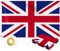 Bandera del Reino Unido de 90 x 150 cm para exteriores, tela Oxford 210D resistente de doble cara | Costuras de 4 filas, bandera de Reino Unido con 2 ojales de latón para pared, jardín, interior y