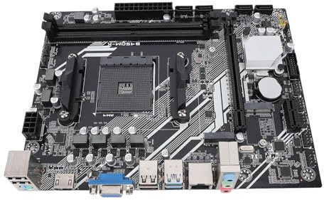 B450M K Mining Motherboard, 64GB DDR4 M.2 Nvme Gaming Motherboard, 3840x2160 30Hz HDMI VGA PCIe 3.0 RJ45Computer Mainboard for Ryzen 1-5th Gen Processor