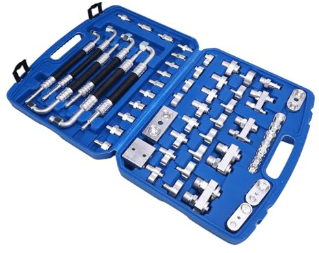 Sxhlseller Kit de Detector de Fugas de Aire Acondicionado de Latón para Automóviles de Primera Calidad, Juego de Herramientas de Reparación de Aire Acondicionado para Automóvil Fácil de Usar para un
