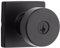 Kwikset 97402-854 Pismo Keyed Entry Door Knob Featuring SmartKey Security, Round, Iron Black