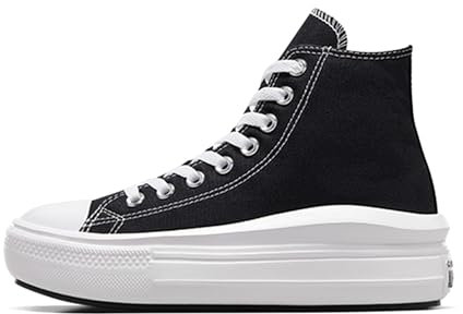 Converse Move Platform Hi Zapatillas Negras/Blancas para Mujer-UK 8 / EU 41.5