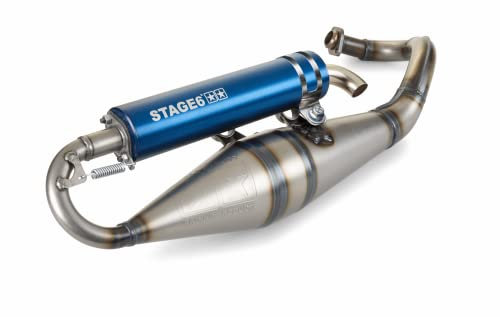 Auspuff Stage6 Pro Replica MK2 Blau Piaggio