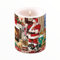 Ambiente - Luxury Paper Products Stumpenkerze Santa Interior 10x12cm Weihnachtsmann Kerze Tischdeko Kerzendeko Dekoration Weihnachten Winter Weihnachtskerze