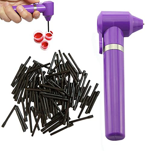MTSM Tattoo Farben Pigment mixer, Tattoo Ink Color Blender, Tattoo Ink Mixer Maschine Tattoofarbe Mischgerät Ink Pigment Mixer Permanent Makeup Tools Tinte Farbmixer mit 100 Stück Mixer Sticks (Lila)