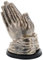 Top Brass Statue mit betenden Händen, dekorative spirituelle Kunstskulptur, Jesus, Kirche, Figur mit antikem Bronze-Finish