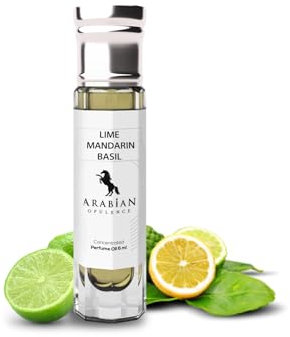 Arabian Opulence FR187 LIME, MANDARIN AND BASIL Parfümöl-Roller | Konzentriertes Parfüm-Körperöl | Langanhaltendes Parfüm auf Ölbasis für Männer und Frauen | Alkoholfreie Flasche in Reisegröße (6ml)