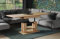 Endo-Moebel Couchtisch Iso 110-170 cm Esstisch erweiterbar & höhenverstellbar Doppellift (Craft Eiche)