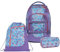 Satch Pack Schulrucksack Set 3tlg. inkl. Schlamperbox und Sportbeutel (80s Dance)