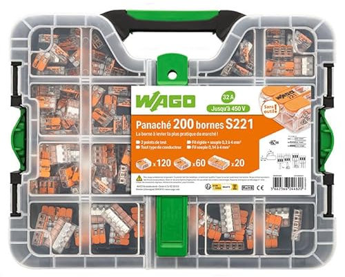 WAGO Koffer 200 Klemmen S221 (120x2E + 60x3E + 20x5E)