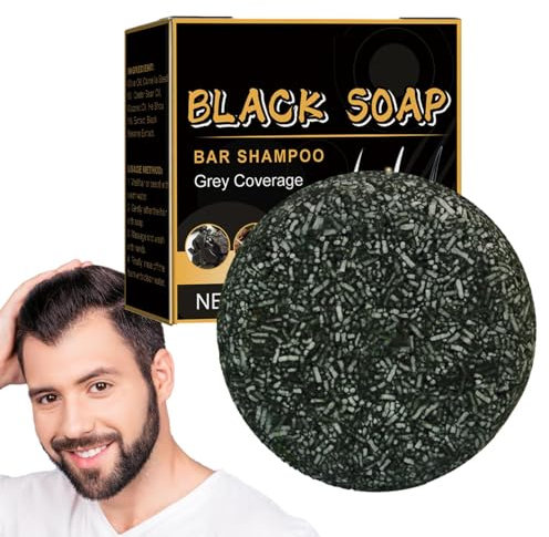 Anti Gray Bar, Haarverdunkelndes Shampoo-Riegel, Schwarzes Seifenshampoo, Grey Shine Hair Revitalisable, Festes Shampoo, Graues Haar Abdeckend, Nährende Und Feuchtigkeitsspendende Shampoo-Riegel