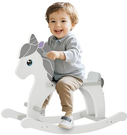 FUNLIO Pony Holz Schaukelpferd