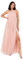 Anaya with Love Damen Womens Ladies Maxi One Cold Shoulder Dress with Slit Split Sleeveless Prom Wedding Guest Bridesmaid Ball Evening Gown Kleid, Peach Blush, 44