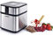 Gino Gelati Edelstahl Eismaschine Jinoria Speiseeismaschine Eiscreme Maschine, für Zuhause geeignet, einfache Bedienung, silber, 20,1 × 20,1 × 23,4 cm