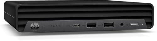 HP EliteDesk 805 G6 Mini Desktop-PC, Prozessor AMD Ryzen 5 4650G, Arbeitsspeicher 16 GB, SSD 512 GB, Win 11 Pro (Generalüberholt)