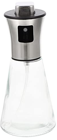 PRETYZOOM Vaporisateur D'huile Cuisine 304 en Acier Inoxydable Argenté | Flacon Pressurisé Grosse Capacité, Design Léger et Portable, pour Sautés Cuisine DIY