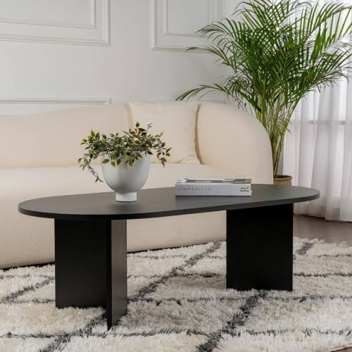 Dmora Couchtisch Parrano 119x60x40h cm Schwarz