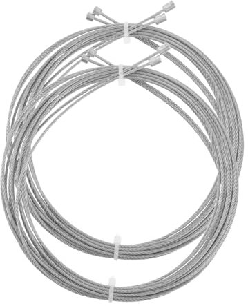 PENIKOKO 2 Pezzi Cavo Acciaio per Stendibiancheria Filo Resistente per Puleggia per Cortili Accessorio per Stendibiancheria Elettrico Facile da Installare