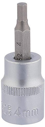 Draper 16282 3/8 Inch Square Drive Socket with Hexagonal Bit, 4mm