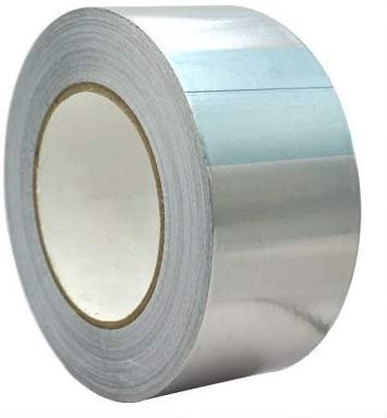 StickersLab - Nastro in alluminio argento alte temperature con liner per giunture (25mm x 50 MT)