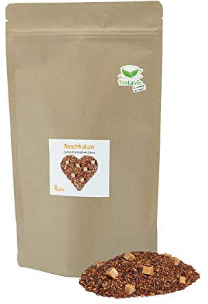 TeaLaVie - Rooibos Tee lose - zartes Karamell mit Sahne (200g) Naschkatze - Südafrika