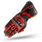 SHIMA STR-2 Motorradhandschuhe Herren - Touchscreen, Sommer, Sport Leder Handschuhe mit Carbon Knöchelprotektor, Handflächen- und Fingerschieber, Verstärkte Handfläche (Schwarz/Rot, M)