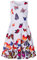 AIDEAONE Kinder Mädchen Kleider Schmetterling Ärmelloses Sommerkleid Niedlich A-Linie Kleid 4-5 Jahre (S)