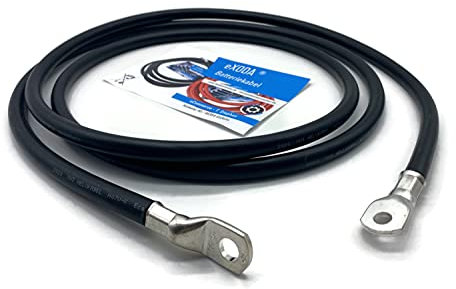 eXODA Cavo da batteria di 2,5m Cavo di alimentazione da 50 mm² in rame con estremità ad anello M8