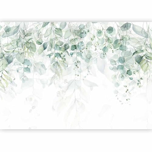 murando - Photo Wallpaper Green Leaves 350x256 cm - Wall Mural Deco Premium Non-Woven Art Print Wallpaper for Living Room - Home Decoration Bedroom Kitchen Wall Paper - Nature Plants b-C-0615-a-b