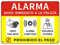 Goodvia Cartel Alarma Aluminio Reflectante 18x25 cm, Placa Alarma Conectada Videovigilancia Metalico Cartel Prohibido el Paso Propiedad Privada Duradero, Impermeable y Resistente UV, 1PC