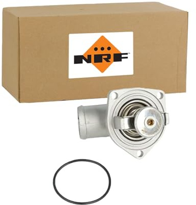 NRF 725229 Thermostat Kühlmittel Kühlwasserthermostat mit Gehäuse mit Dichtungen 92°C Kompatibel mit OPEL Corsa B Schrägheck S93 1338073 1338430 90412901