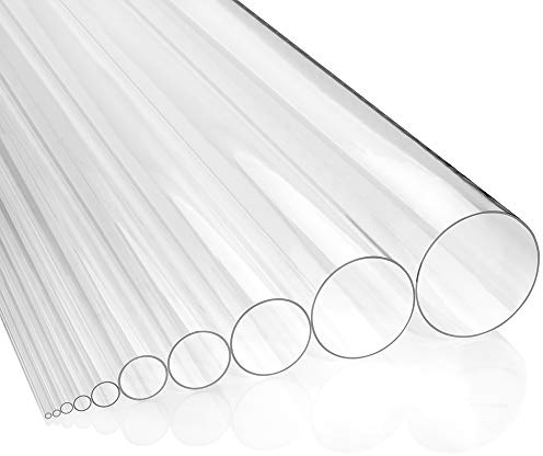 Zeigis Ø 125/119mm Acrylglasrohr XT transparent 1000mm / PMMA/Rundrohr | Kann gebohrt, gesägt, geklebt, verformt und lackiert werden / Modellbau, Displaybau, DIY, 100cm lang