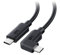 Cable Matters 20Gbps USB C to USB C Right Angle Cable 240W 1.8m, Right Angle USB C Cable 20Gbps with 240W Charging in Black - 1.8m