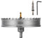 Mollom (159mm | 6-1/4) Scie cloche en carbure pour usage intensif avec 2 forets pilotes, coupe l'acier inoxydable, l'acier doux, le fer, le cuivre, le laiton et le plastique