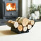 Media Luna Contemporary Log Holder