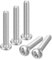 sourcing map #6-32x7/8 Poêle Tête Machine Vis, 304 Inox Acier 18-8 Vis, Phillips Lecteur, Entièrement Fileté, Lumineux Finition, Paquet de 25