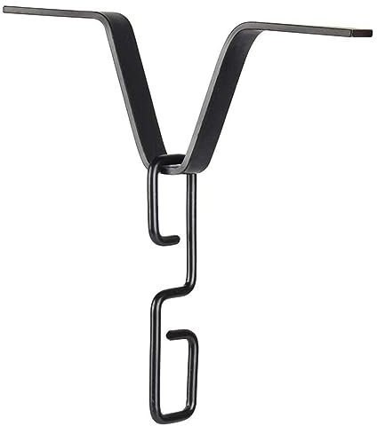 PPbreken Regenketten-Adapter für Regenrinnen, Schwarz, V-Förmiger Regenketten-Adapter, Regenkettenhaken mit S-Förmigem, für Regnerisches Wetter im Freien