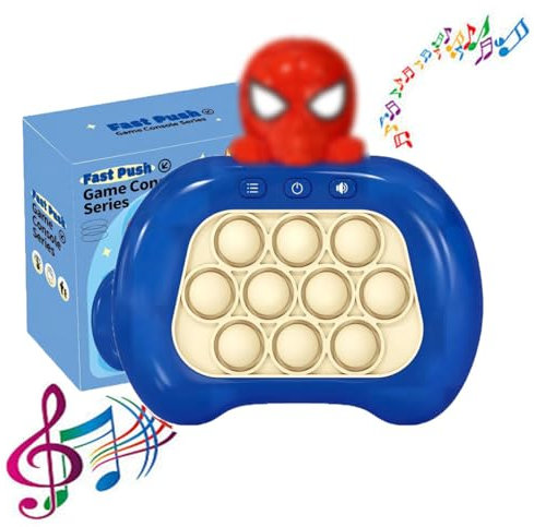 Console de Jeu Fast Push Bubbles, Jeu de Bulles de poussée Rapide, Mini Jeu de poussée Rapide à la Main, Toys sensoriels Fidget pour l'Autisme pour Les Enfants et Les Adultes (H)