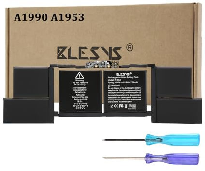 BLESYS A1953 A1990 Batería para Macbook Pro 15 A1990 (2018 2019) EMC 3215 3359