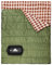 Baumwollflanell-Doppelschlafsack für Camping, Wandern oder Wandern. Queen Size 2 Person wasserdichte Schlafsack für Erwachsene oder Jugendliche. LKW, Zelt oder Schlafsack, Leichtgewicht (Grün/Braun)